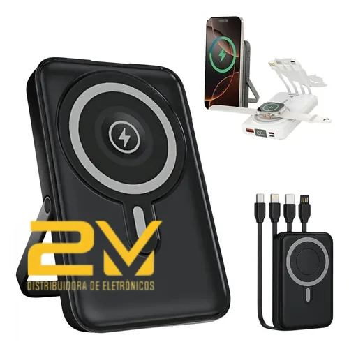 Carregador Rapido Indução Suporte Tipo C Para iPhone Android