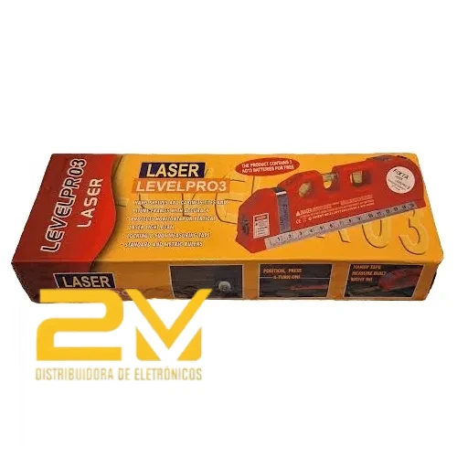 Nivel Laser Level Pro 03 Trena Prumo 3 Pontos