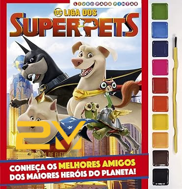 DC Liga dos Superpets Livro para Pintar com Aquarela