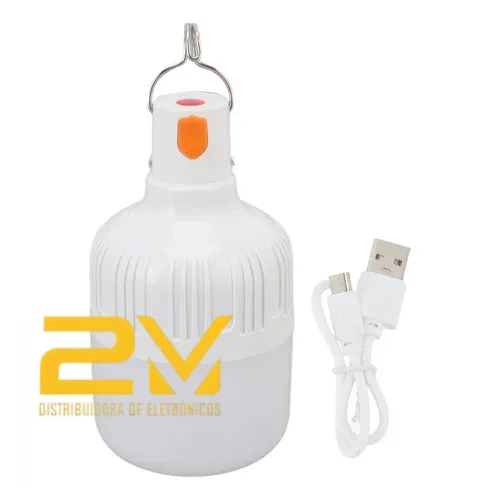 Lâmpada portátil recarregável, leve e de alto brilho