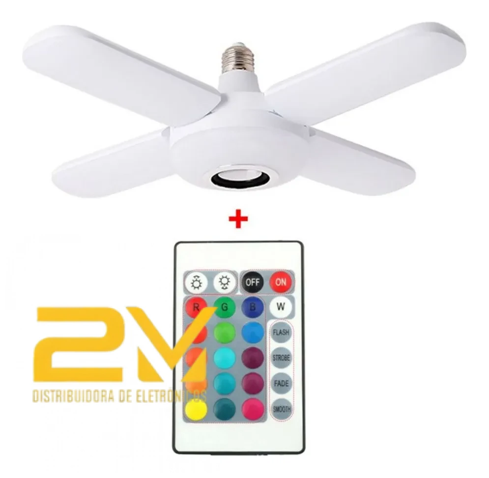 Lampada 4 em 1 RGB Dobravel