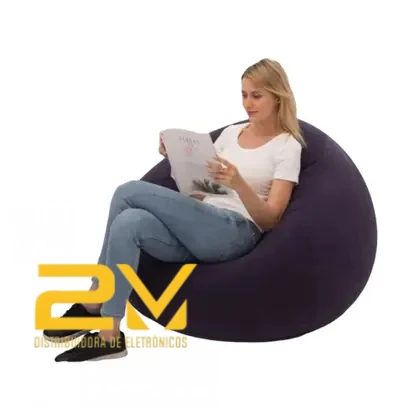 Sofá Inflável Grande Em PVC, Cadeira Preguiçosa, Assento Tipo Puff Para Camping Ao Ar Livre, Sala De - AZULBLANCO