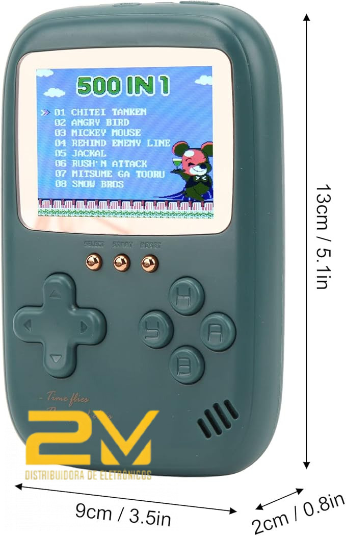 Mini Game Retrô Portatil Jogos Antigos Anos 80 Jogos Classicos 500 - Q16