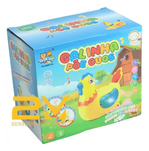 Galinha De Brinquedo Robô Infantil Anda Bota Ovos